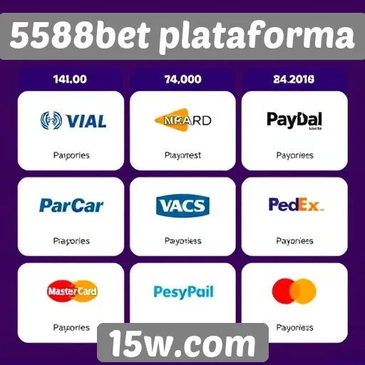 Métodos de pagamento disponíveis na 5588bet plataforma